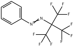 Diazene, 1-phenyl-2-[2,2,2-trifluoro-1,1-bis(trifluoromethyl)ethyl]- Structure