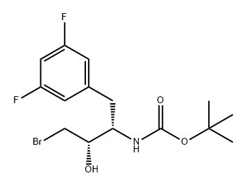 Carbamic acid, N-[(1S,2S)-3-bromo-1-[(3,5-difluorophenyl)methyl]-2-hydroxypropyl]-, 1,1-dimethylethyl ester