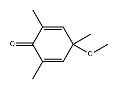 4-甲氧基-2,4,6-三甲基环己-2,5-二烯-1-酮 结构式