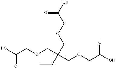 Acetic acid, 2-[2,2-bis[(carboxymethoxy)methyl]butoxy]- Struktur