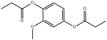 1,4-Benzenediol, 2-methoxy-, 1,4-dipropanoate Struktur