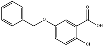 Benzoic acid, 2-chloro-5-(phenylmethoxy)-,39062-64-1,结构式