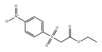 Acetic acid, 2-[(4-nitrophenyl)sulfonyl]-, ethyl ester Structure