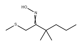 2-HEXANONE, 3,3-DIMETHYL-1-(METHYLTHIO)-, OXIME, 39195-98-7, 结构式