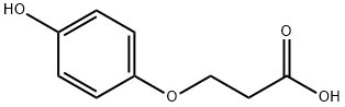 Propanoic acid, 3-(4-hydroxyphenoxy)- Struktur
