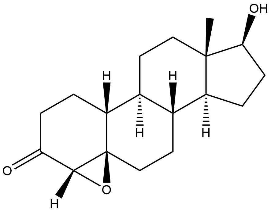 Estran-3-one, 4,5-epoxy-17-hydroxy-, (4β,5β,17β)- (9CI) 结构式