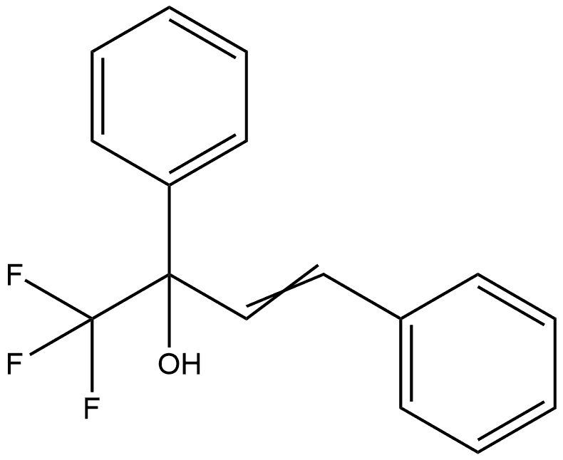 Benzenemethanol, α-(2-phenylethenyl)-α-(trifluoromethyl)- 结构式