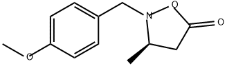 5-Isoxazolidinone, 2-[(4-methoxyphenyl)methyl]-3-methyl-, (3R)- Struktur