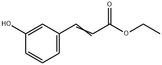 2-Propenoic acid, 3-(3-hydroxyphenyl)-, ethyl ester Structure