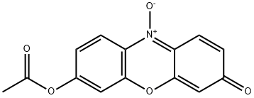 3H-Phenoxazin-3-one, 7-(acetyloxy)-, 10-oxide Struktur