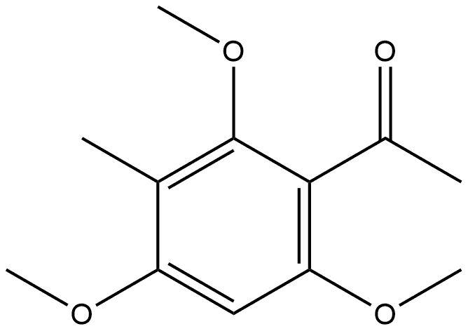 2,4,6-三甲氧基-3-甲基苯乙酮, 39701-13-8, 结构式