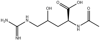 N2-乙酰基-4-羟基-DL-精氨酸, 39740-28-8, 结构式