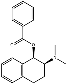 1-Naphthalenol, 2-(dimethylamino)-1,2,3,4-tetrahydro-, benzoate (ester), cis- (9CI) Structure