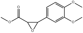 2-Oxiranecarboxylic acid, 3-(3,4-dimethoxyphenyl)-, methyl ester Struktur