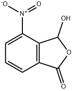 1(3H)-Isobenzofuranone, 3-hydroxy-4-nitro- Structure