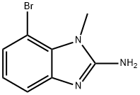 1H-Benzimidazol-2-amine, 7-bromo-1-methyl- 结构式