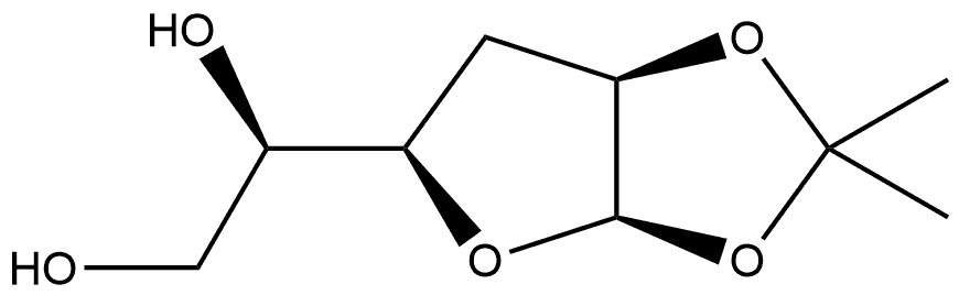 3-Deoxy-1,2-O-(1-methylethylidene)-α-D-xylo-hexofuranose, 4005-46-3, 结构式