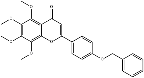 4H-1-Benzopyran-4-one, 5,6,7,8-tetramethoxy-2-[4-(phenylmethoxy)phenyl]-