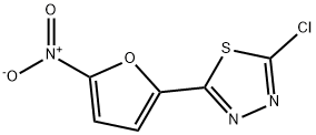 1,3,4-Thiadiazole, 2-chloro-5-(5-nitro-2-furanyl)- Structure