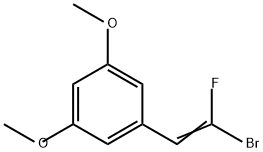 Benzene, 1-(2-bromo-2-fluoroethenyl)-3,5-dimethoxy- Structure