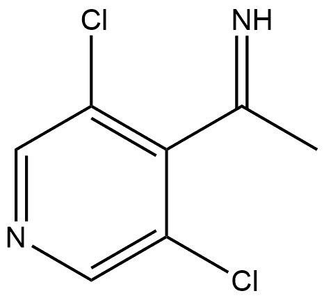 4-Pyridinemethanimine, 3,5-dichloro-α-methyl- Structure