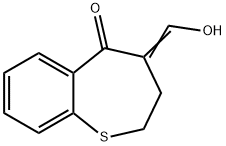 1-Benzothiepin-5(2H)-one, 3,4-dihydro-4-(hydroxymethylene)- Structure
