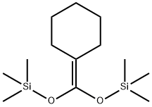 3,5-Dioxa-2,6-disilaheptane, 4-cyclohexylidene-2,2,6,6-tetramethyl- Struktur