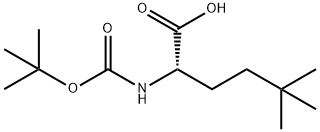 2-{[(tert-butoxy)carbonyl]amino}-5,5-dimethylhex anoic acid Structure