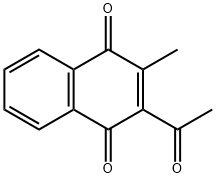 2-乙酰基-3-甲基萘-1,4-二酮, 40420-50-6, 结构式