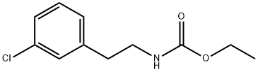 Carbamic acid, N-[2-(3-chlorophenyl)ethyl]-, ethyl ester Structure