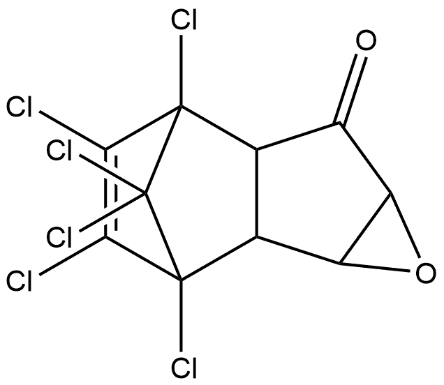 1-KETO-2,3-EPOXIDECHLORDANE, 40488-31-1, 结构式