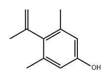 Phenol, 3,5-dimethyl-4-(1-methylethenyl)- Structure