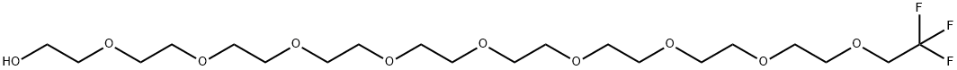 Ethanol, 2-[(26,26,26-trifluoro-3,6,9,12,15,18,21,24-octaoxahexacos-1-yl)oxy]- Structure