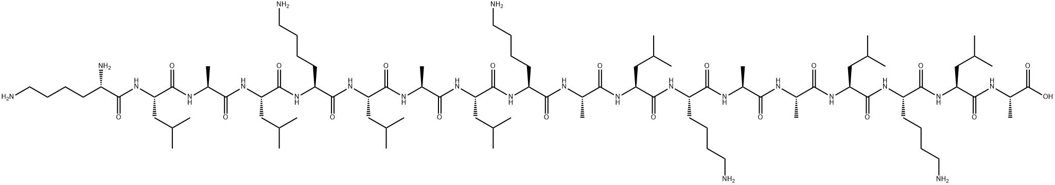 Α-螺旋型两亲模型肽,406482-85-7,结构式