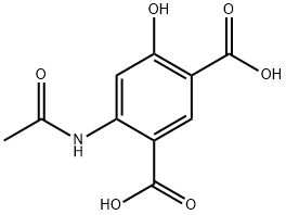1,3-Benzenedicarboxylic acid, 4-(acetylamino)-6-hydroxy- Structure