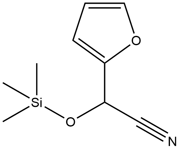 2-Furanacetonitrile, α-[(trimethylsilyl)oxy]- Structure