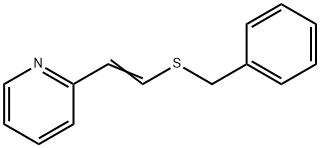 Pyridine, 2-[2-[(phenylmethyl)thio]ethenyl]- Struktur