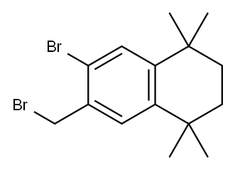 Naphthalene, 6-bromo-7-(bromomethyl)-1,2,3,4-tetrahydro-1,1,4,4-tetramethyl- Structure