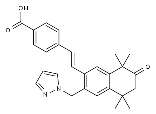PALOVAROTENE M4B 代谢物, 410529-00-9, 结构式