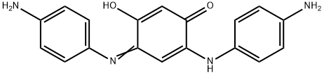 3-hydroxy-(4-amino)anilino-6,N-((4-amino)phenyl)benzoquinonemonoimine Structure