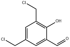 Benzaldehyde, 3,5-bis(chloromethyl)-2-hydroxy- Structure