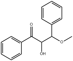 1-Propanone, 2-hydroxy-3-methoxy-1,3-diphenyl- Structure