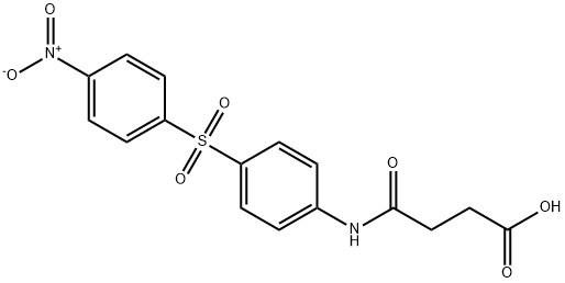 Butanoic acid, 4-[[4-[(4-nitrophenyl)sulfonyl]phenyl]amino]-4-oxo-,412278-29-6,结构式