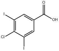 Benzoic acid, 4-chloro-3,5-diiodo- Structure