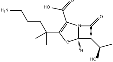 4-Oxa-1-azabicyclo[3.2.0]hept-2-ene-2-carboxylic acid, 3-(4-amino-1,1-dimethylbutyl)-6-[(1R)-1-hydroxyethyl]-7-oxo-, (5R,6R)-|化合物 AM-112