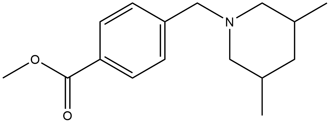 4-[(3,5-DIMETHYL-1-PIPERIDINYL)METHYL]BENZAMIDE, 415948-50-4, 结构式