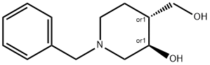 (3R,4R)-1-苄基-4-(羟甲基)哌啶-3-醇,41632-38-6,结构式