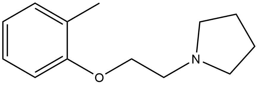 1-[2-(2-Methylphenoxy)ethyl]pyrrolidine Struktur