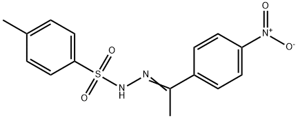 Benzenesulfonic acid, 4-methyl-, 2-[1-(4-nitrophenyl)ethylidene]hydrazide Structure