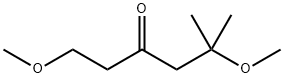 3-Hexanone, 1,5-dimethoxy-5-methyl- Structure